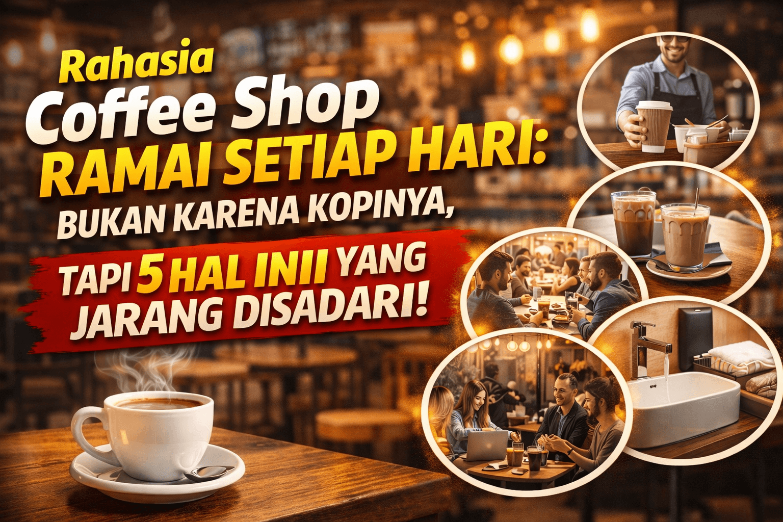 Rahasia Coffee Shop Ramai Setiap Hari: Bukan Karena Kopinya, Tapi 5 Hal Ini yang Jarang Disadari!